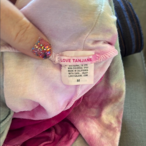 Love Tanjane Pink and Green Tie-Dye Maxi Skirt size medium - Picture 6 of 7